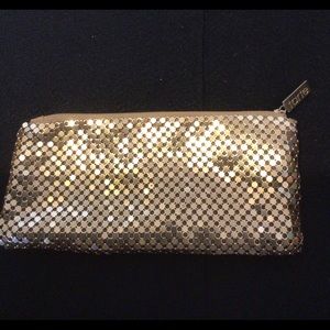 Tarte Gold Metal Mesh Small Clutch